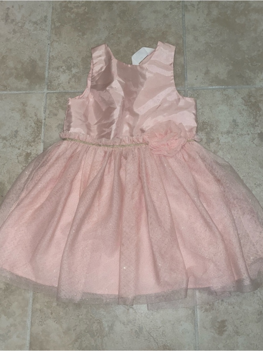 H&M Light Pink Glitter Tulle Dress